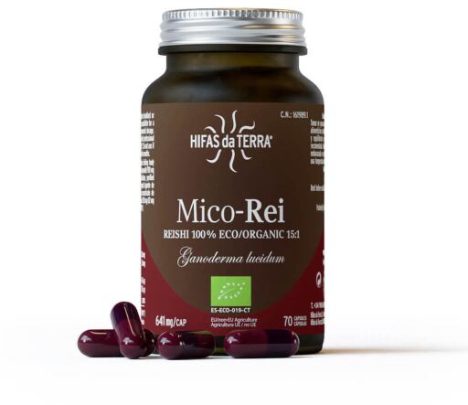Hifas da Terra Mico-Rei Reishi-Extrakt 70 Kapseln