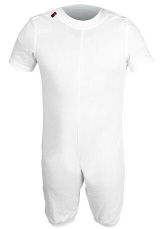 Ubiotex Sanitized Anti-Windel-Pyjama, ganz kurz, wei&szlig;, S