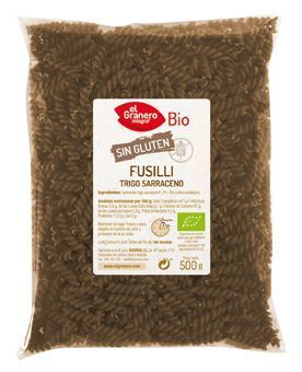 Glutenfreie Bio-Buchweizen-Fusilli 500 Gramm