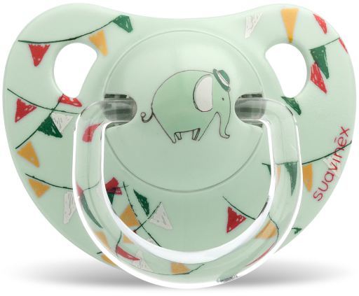 Anatomischer Schnuller Green Elephant Latex 6 bis 18 Monate