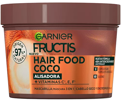 Fructis Hair Food 3-in-1 Gl&auml;ttende Kokosnussmaske 400 ml
