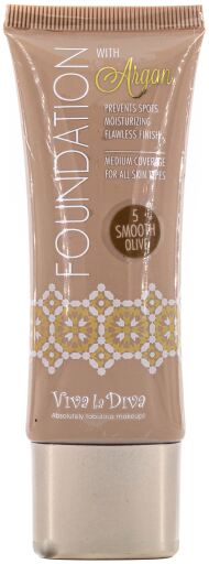 Glatte Oliven-Foundation