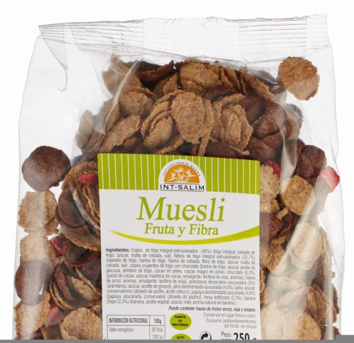 INT-SALIM M&uuml;sli mit Fr&uuml;chten und Ballaststoffen 250 gr