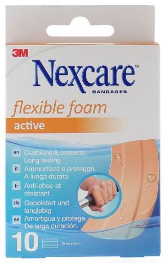 3M Nexcare Active Flexible Foam Wundverbandstreifen 6 x 10 cm