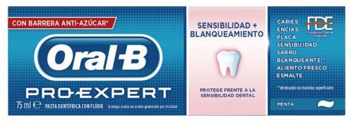 Oral-B Pro-Expert Zahnpasta f&uuml;r Empfindlichkeit und Aufhellung 75 ml