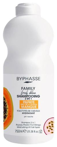 Byphasse Family Fresh Delice Shampoo 2 in 1 Papaya Maracuja & Mango 750 ml