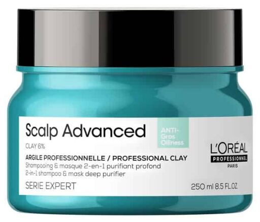 L'Or&eacute;al Professionnel Scalp Advanced Clay 6% 2-in-1-Shampoo und Maske, Tiefenreiniger