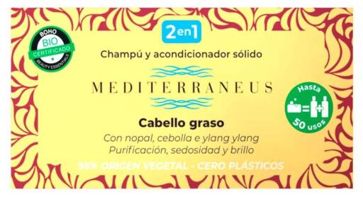 Mediterraneus Shampoo und Sp&uuml;lung f&uuml;r fettiges Haar 50 gr