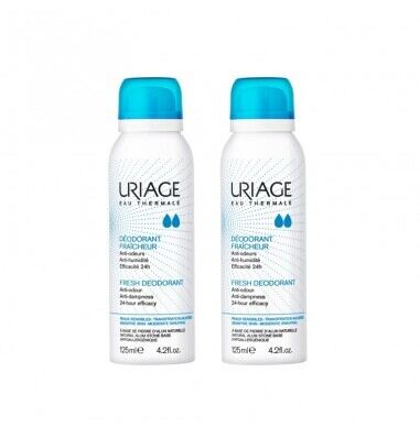 Uriage Eau Thermale Duo Erfrischendes Deodorant Spray 2 x 125 ml