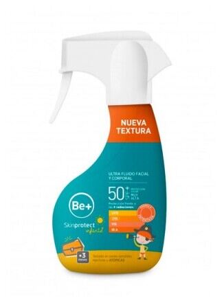 Be+ Skinprotect Kinder Sonnenfluid Spray LSF 50+ 250 ml
