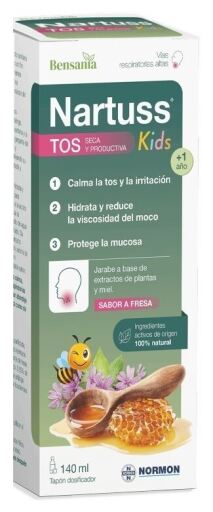 Normon Nartuss Kids Trockener und produktiver Husten 140 ml