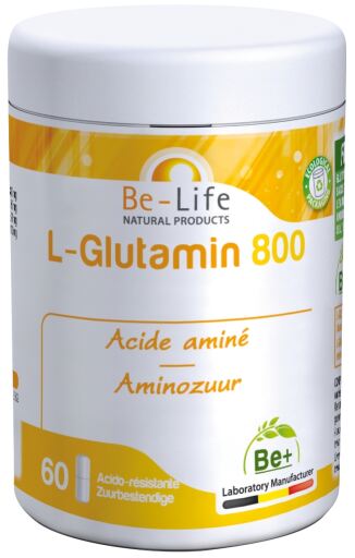 Be-Life L-Glutamin 800 mg. Aminos&auml;ure 60 Kapseln