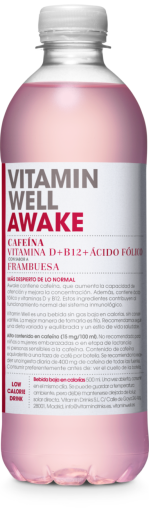 Vitamin Well Awake-Himbeer-Vitamingetr&auml;nk 500 ml