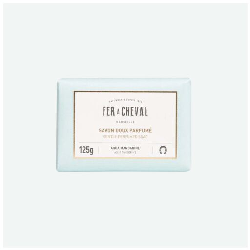 Fer A Cheval Feste Seife mit Aqua-Mandarin-Duft, 125 g