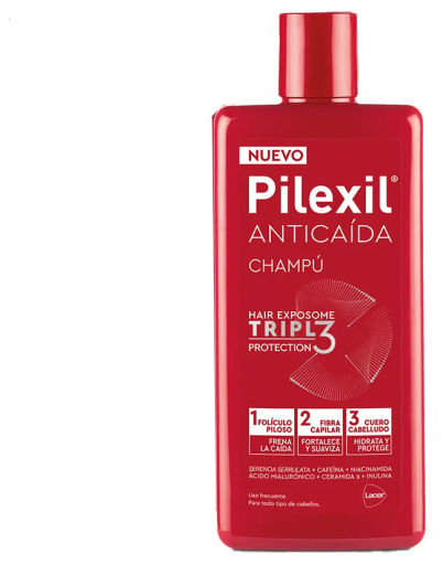 Pilexil Shampoo mit dreifachem Schutz gegen Haarausfall